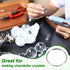 300pcs 13mm 304 MECCANIXITY Mini Split Rings, Stainless Steel Jump Ring Small Round Ring Clips Crystals Suncatcher