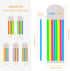 Highlighter Tape Set (1600PCS) - 10 Packs Transparent Sticky Notes, Writable Long Page Markers Tabs for Notebooks