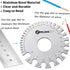 ZeeDix Standard Dual-Sided Round Wire Cable Sheet Gage - Stainless Steel Metal Wire Measurement Tool