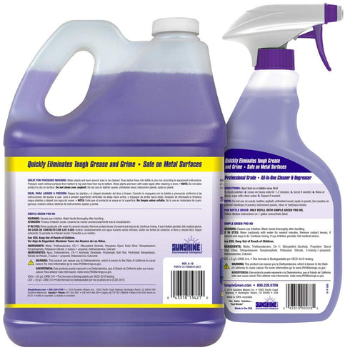 (32 oz 1 Simple Green Pro HD Purple Concentrated Cleaner & Degreaser - Heavy Duty, Professional, Automotive