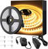 Warm LED Strip Lights,Onforu16.4ft Dimmable Strip Lighting,3000K 5m 12v Tape Light, 2835