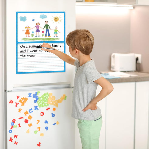 Jumbo Magnetic Draw & Write Paper, Dry Erase Handwriting Lined Paper for Classroom Whiteboard Teaching Supplies