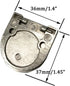 XMHF 4pcs Cupboard Drawer Flush Mount Pull Ring Handle Knob Silver Tone