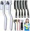 PAVNSO 13 Pcs Crevice Cleaning Brush, Hard Bristle Scrub Brushes Cleaning Brushes, Household