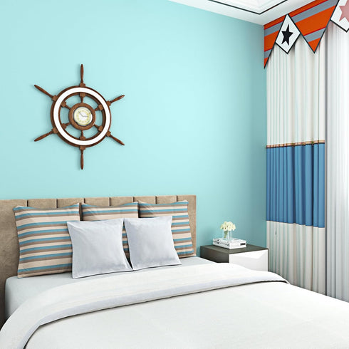 15.75"x78" Countertops Neon Teal Blue Peel and Stick Wallpaper Solid Color Cute Wallpaper Self Adhesive Contact Paper