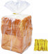 Homrelaxy 500Pcs Plastic Bread Bags for Homemade Bread and 550 Ties, 18 x