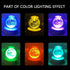 Zabalar 3D Crystal Moon Ball Light with Colorful LED Light Base,Valentine's Day Gift,Color Changing Table Lamp
