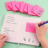 Sticky Notes 3x3, Bright Colors Self-Stick Notes, 8 Pads, 80 Sheets/Pad (Rose Red)