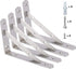 WSZD A 10 inch Shelf Brackets, 4 Pieces of Stainless Steel Solid L