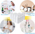 Zhehao 30 Pcs 4 oz Polypropylene Wide Mouth Reagent Bottles, Leakproof HDPE Bottle Container for Lab