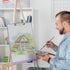 Set of 6 Extra Large 11x17 Clipboards, Plastic Drawing Boards with Horizontal & Vertical Low Profile Clip for Art