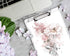 WAVEYU Cute Decorative Clipboard, Low Profile Paperboard Design for Students, Nurses, Office Supplies (White Marble)
