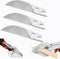 Miter Shears Replacement Blade 3PCS, SK5 Steel Spare Blade for Quarter Round Cutting Tool, Multifunctional Shoe Cutter