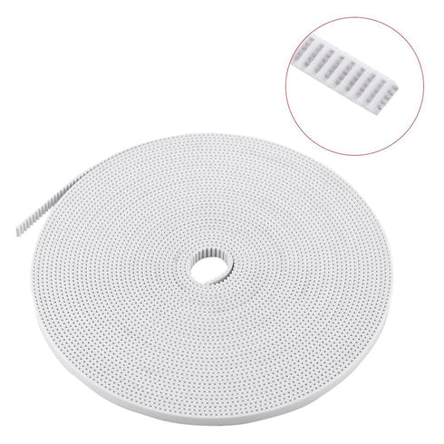 CYTGOUPER 6mm 3D Belt,10m GT2 Timing Belt Printer White Steel Core Belt Industrial Synchro Machine Timing Belt