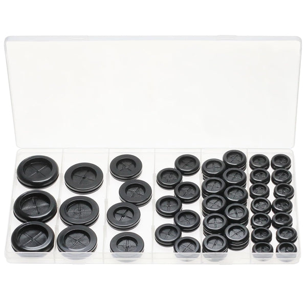 TuLick Rubber Grommets for Wiring, Rubber Grommet Kit in 6 Sizes for 5/8",