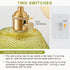 Hardwired Wall Sconce Light, Vintage Wall Sconce with Switch, Gold Wall Light Fixture with Gradient Green Glass