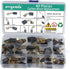 Electric Motor Carbon Brushes Set, 40 Pack Replacement Repair Kit for Power Tools