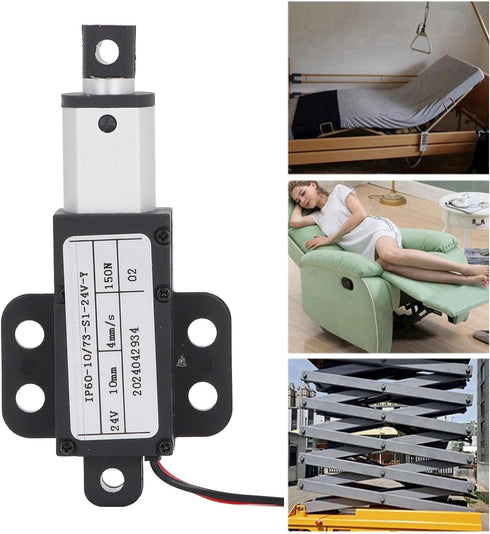 Mini Electric Linear Actuator, 0.39inch Stroke, 150N Thrust, Waterproof Motion Actuator for Home