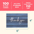 Set 100 Pack 4x6 Set VNS Creations Thank You Cards With Envelopes Bulk & Stickers - Blank Thank You Notes Bulk Box