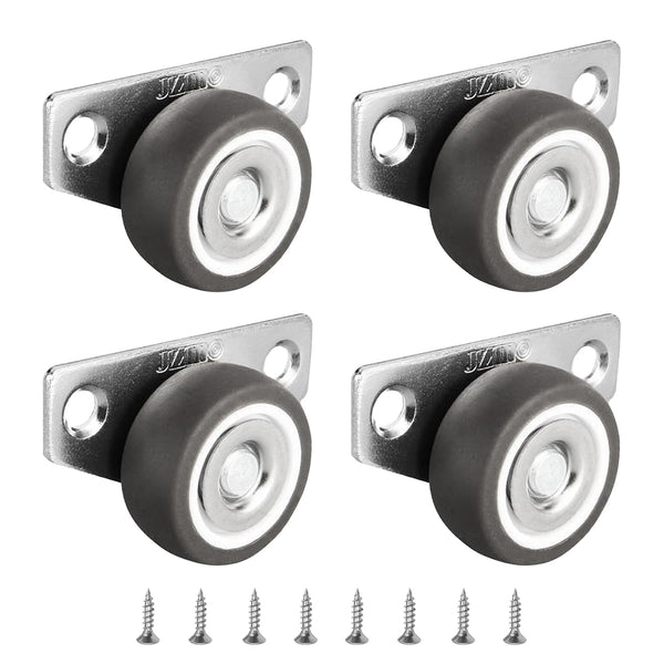 HhdvdyWgd 1.25" Side Mount Casters, Heavy Duty Low Profile Caster Wheels 4Pcs for