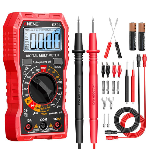 ANENG Digital Multimeter Tester, Measures AC/DC Voltage, DC Current Ohm Amp Meter, Professional Multimetro