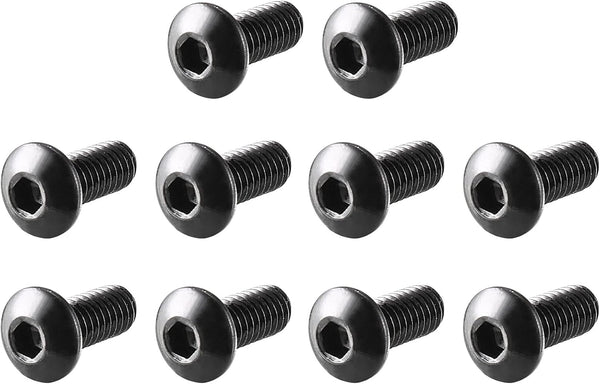 uxcell M2.5x6mm Thread Button Head Hex Socket Cap Screw Bolt, 100pcs