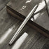 HongDian Stainless Steel Fountain Pen, Iridium Fine Point with Converter and Metal Pen Box