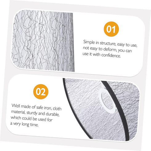 jojofuny Replacement Drum Lamp Shade Base for Table and Floor Lamps Sturdy and Cloth Design Elegant Household Lighting