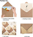 Brown Kraft Invitation Envelopes | 100 Pack | 5.25 x 7.25 | Used for Weddings, Invitations, Baby Showers