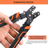 Wire Stripper Crimper Pliers Set for AWG 10-22, 2 PCs Wire Stripping and Crimping Tool with Wire Cutter