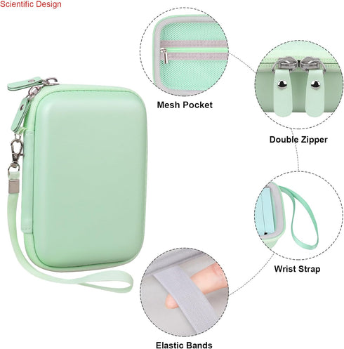 Portable Carrying Case for Nelko P21 / TYPONOS P21 Label Maker Machine, Small Bluetooth Label Printer Travel Bag