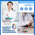 Estune 100 Set 50 50 Pcs Cute Nurse Pens Bulk Include DIY Nursing Silicone Accessories Retractable Black Ink Syringe