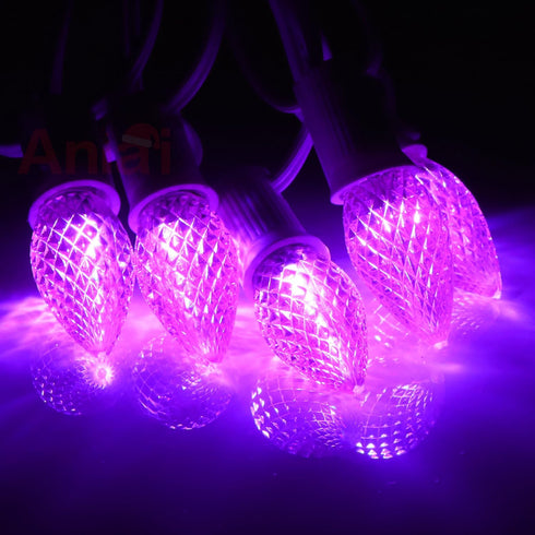 25PCS C7 Bulbs C7 Bulbs E12 Bulbs Commercial Led Christmas Light - Led with Base Sockets Replacement for Outdoor String