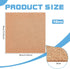 BENECREAT 10 PCS Cork Board, 12x12 Inch Square Cork Coasters, 2mm Thick Sand Brown Cork Sheet, Insulated Cork Sheet for Bulletin Boards, Wall Decorations, DIY Crafts by BENECREAT