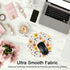 Round Gaming Mouse Pad, Non-Slip Rubber Base Mat with Stitched Edge 7.9 x 7.9 Inch, Adorable Flower