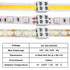25 Pack 2 Pin LED Connectors for Strip Lights, Solderless LED Tape Light Connector Tape to Tape, 0.3 Inch/8 mm