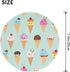 JaoXer 8-Inch Ice Cream Cones Round Mouse Pad - Your Desk Companion for Office, Desktop, Laptop, Personal Computers