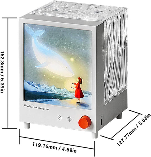 Luocute 3 1 Lights Projector in Speaker White Noise Machine Night Light for Bedroom with Sound Projector