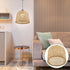 21cm Cabilock Bamboo Woven Lamp Shade, Handmade Weave Lampshade Natural Wicker Chandelier Lamp Cover Boho Lamp Shades