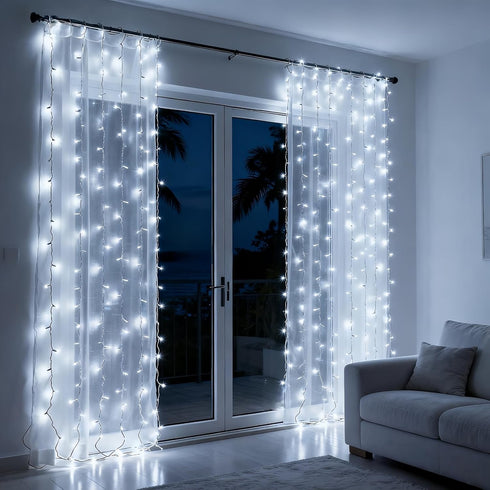 100 Commercial 35 LED White Christmas Lights, UL Certified and Grade White Wire String Lights FT, for Indoor
