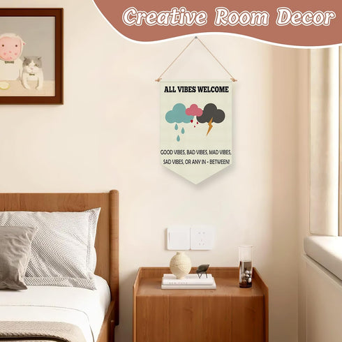 Therapy Office Decor Mental Health Hanging Flag School Counselor Gifts for Therapy Office Nursery Bedroom Wall Sign
