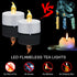 12 Pack Flameless LED Tea Light Candles, Remote Control, Realistic Bright Flickering Long Lasting for Home Decoration