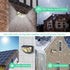 2 Pack Solar Light Outdoor, IP67 Waterproof 3 Light Modes High-Brightness 310LED Sensor Lights for Garden