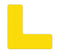 INCOM Manufacturing Laminated 5S Workplace Floor Organization Markers, L Shaped, Thick Textured