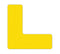 INCOM Manufacturing Laminated 5S Workplace Floor Organization Markers, L Shaped, Thick Textured