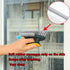 FEENM 4-in-1, Grout and Corner Scrubber Brush with Scraper Tool Stiff Bristles Crevice Floor Cleaner for Cleaning