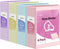 SUNEE 3 Inch Clear View Binder, PVC-Free Three Ring Binder for School or Office Supplies, Assorted Pastel, 4 Pack