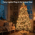 200FT 600LED Timer/8 Christmas Lights Plug in,Warm White Waterproof Fairy Lights with Modes, Christmas Tree Lights
