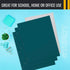 Better Office Products Two Pocket Portfolio Folders, 50-Pack, Teal, Letter Size Paper Folders