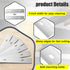 200 4" Hicarer Pcs Floor Scrapers Blade Replacements, Angled Demolition Scraper Blades Replacement Carbon Steel